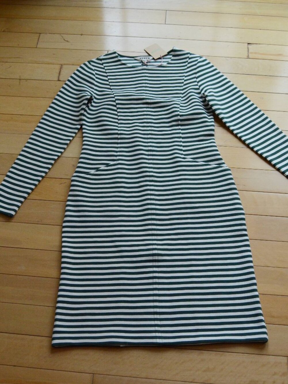 Boden Ellen Ottoman Ribbed Shift Dress Size 4L NWT